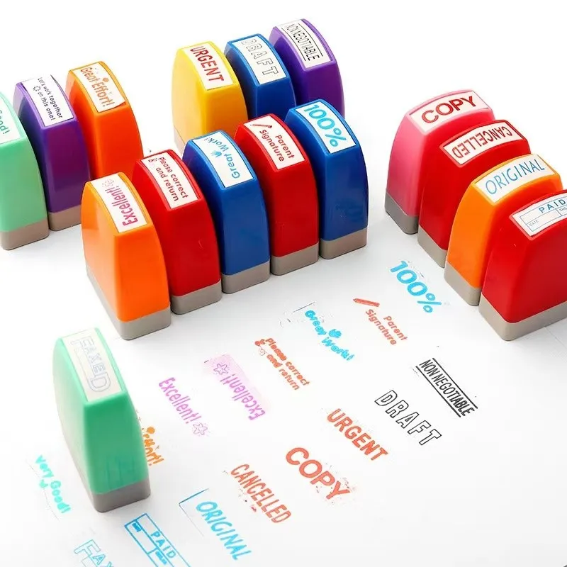 Multi-color Teacher Comment Stamps For Students