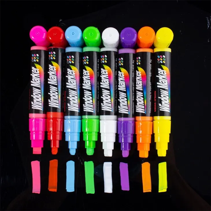 8colors8mm Fluorescent Marker For LED Writting Board